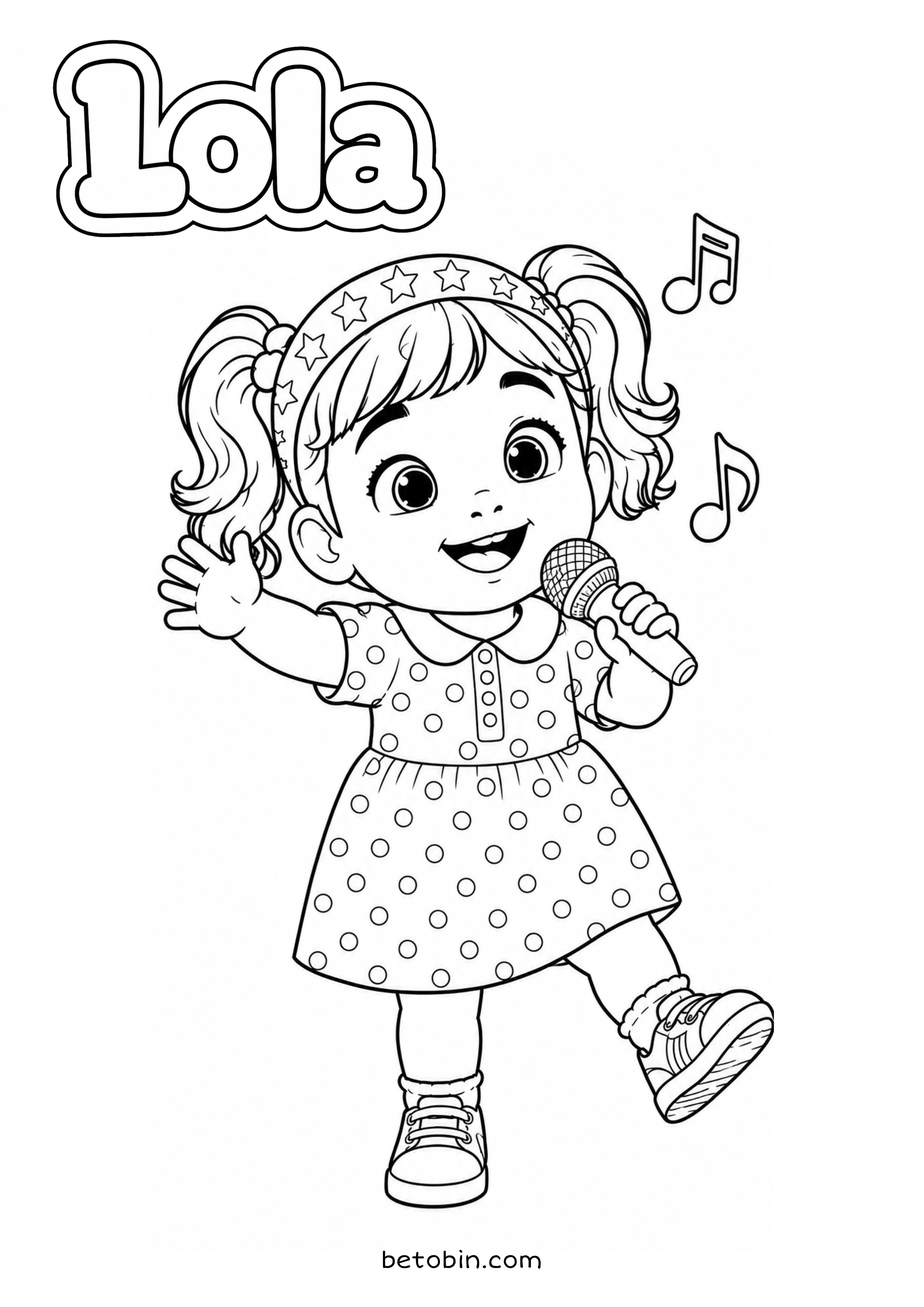 Página para colorear de Lola