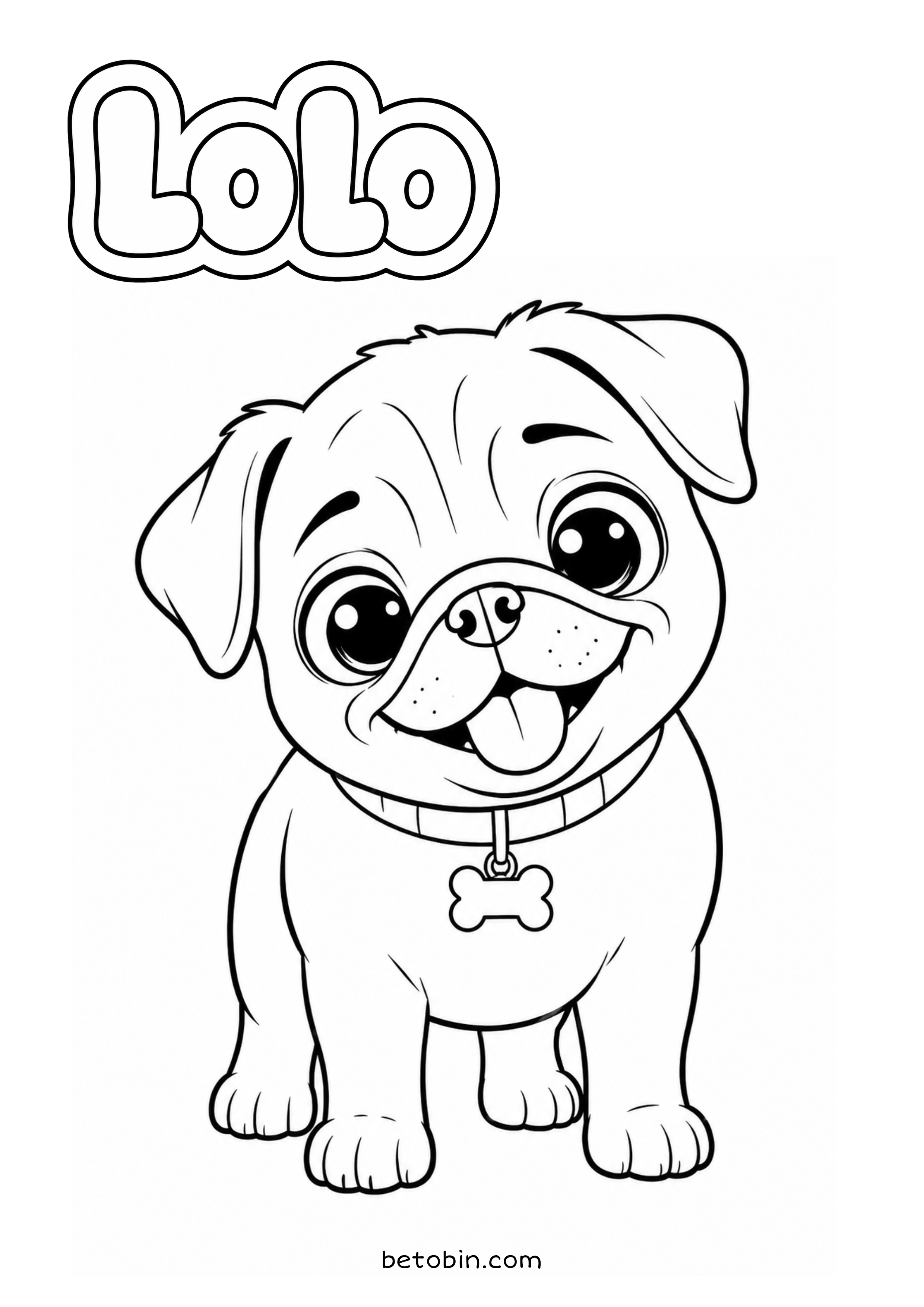 Página para colorear de Lolo